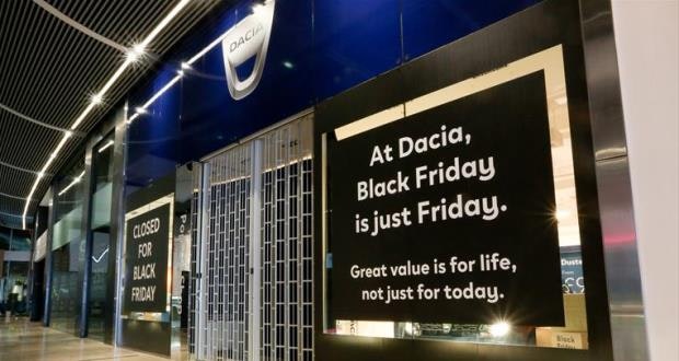 DACIA CLOSES WESTFIELD POP-UP FOR BLACK FRIDAY
