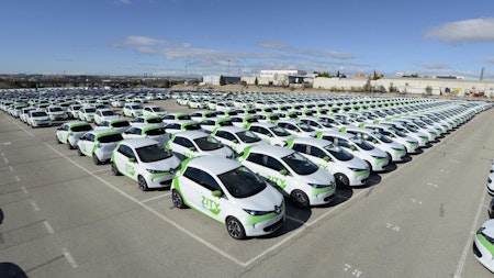 500 RENAULT ZOE ON STREETS OF MADRID WITH ZITY CAR SHARING SCHEME