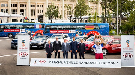 KIA GEARS UP FOR 2018 FIFA WORLD CUP RUSSIA™ WITH VEHICLE HANDOVER