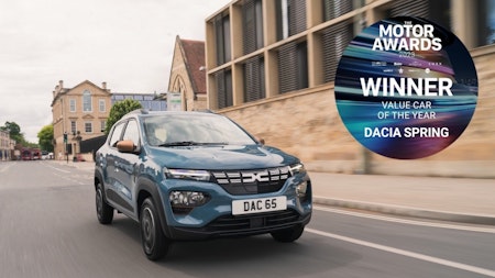 ALL-ELECTRIC DACIA SPRING WINS 'VALUE CAR OF THE YEAR' AT NEWS UK MOTOR AWARDS