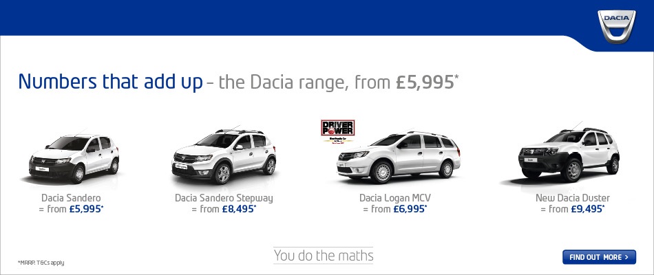 DACIA OFFERS FIVE YEAR WARRANTY WITH ITS GREAT VALUE FINANCE DEALS THIS SUMMER