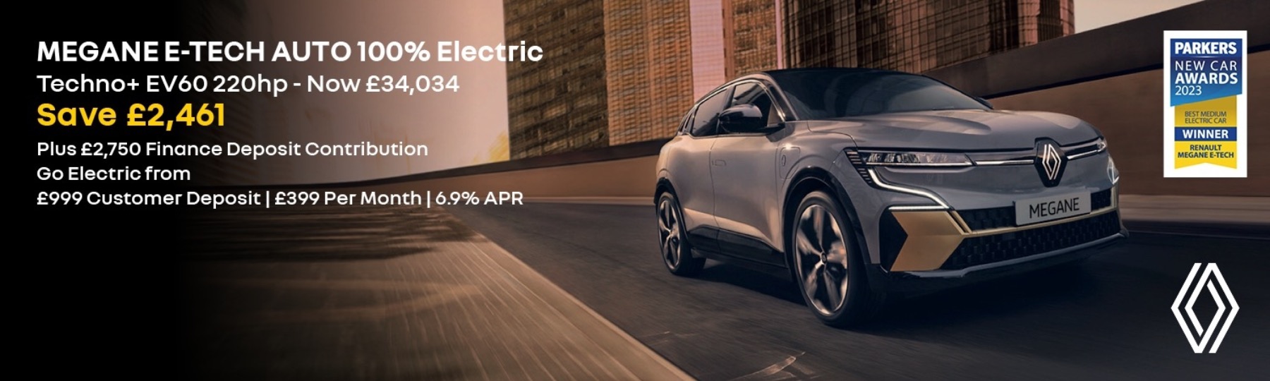Renault Megane E-Tech 100% electric New Car Offer